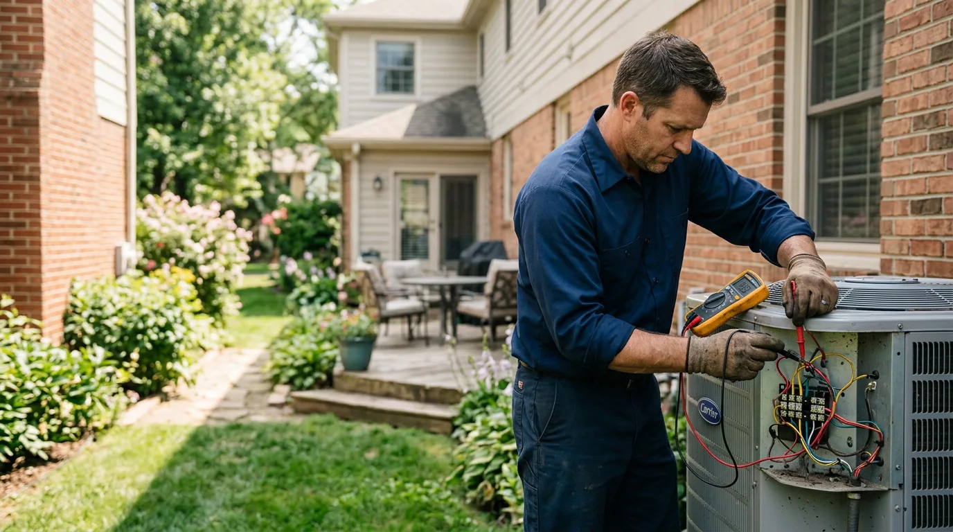 HVAC technician working near Rialto, CA